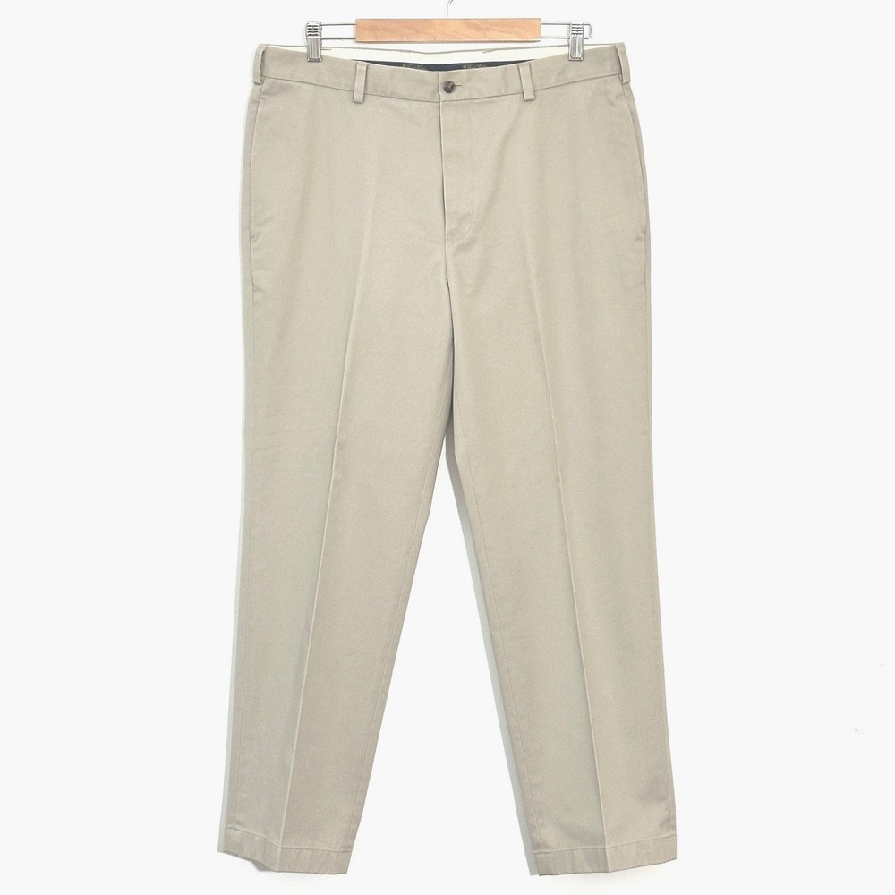 Brooks Brothers Mens Pants 36 x 30 Advantage Chino Clark Khaki Straight Classic